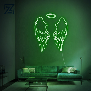 Precio al por mayor, luz de neón personalizada, obtén tu Halo, alas de Ángel sucias, <span class=keywords><strong>letras</strong></span> de letrero de neón LED acrílico para dormitorio - Product Image 2