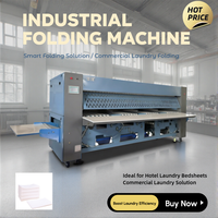 Machine à repasser et à plier les draps automatique haute vitesse, machine à laver industrielle Foldmate à trois lames