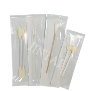 Surgical Swabs EO Sterilized Single Pack Dental Cotton Swab Plastic Long Handle