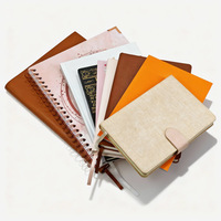 Cuaderno Personalizado B5 de Tapa Dura en Cuero PU con Espiral, Impresión de Diario, Cuaderno Escolar de 5 Materias con Rayado Universitario para Estudiantes