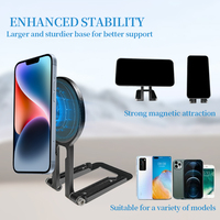 Nouveauté : support de téléphone portable magnétique réglable avec vis 1/4, support de bureau robuste, compatible avec iPhone