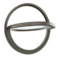Fenêtre ronde fixe, cadre en aluminium noir mat, verre trempé de 2.0mm d'épaisseur, 80 pièces
