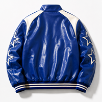 Chaqueta de Cuero Estilo Cafe Racer Personalizada OEM, Chaqueta Universitaria con Diseño Bordado, Chaqueta de Motociclista de Piel de Cordero Premium OEM