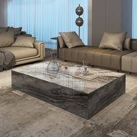 Juego de mesa de centro de mármol moderno para sala de estar, mesa de centro de mármol de lujo nórdico, gran oferta al por mayor