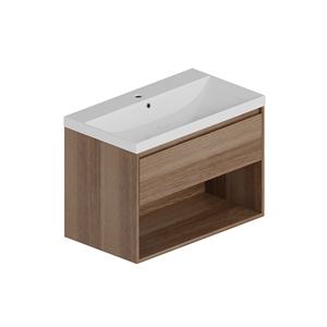 Meuble-lavabo mural de haute qualité, garantie 2 ans, écologique, meuble-lavabo PVC, moderne, maison, hôtel, Athena - Product Image 1
