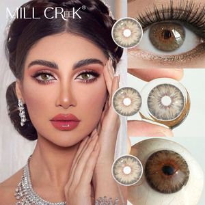 <span class=keywords><strong>Lentilles</strong></span> de contact colorées jetables quotidiennes, lot de 10 (5 paires), vente en gros, look maquillage naturel, plusieurs couleurs - Product Image 2