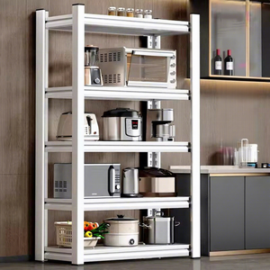 Estante de Almacenamiento Multiusos y Multifuncional de 5 Niveles, de Acero al Carbono Resistente, para Cocina - Product Image 1