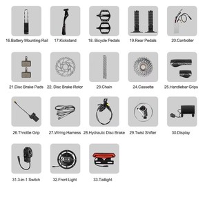 Cargador Ridstar E Bike Q20 48V 52V para Batería de Litio, Repuestos de Motor, Accesorios de Reparación de Bicicletas, Accesorios 48V Integrados B - Product Image 6