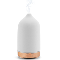 Diffuseur d'huiles essentielles portable personnalisé, ultrasonique, alimenté par USB, éclairage LED écologique, en céramique, grande capacité, pour la maison et l'hôtel