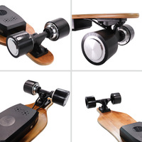 Skateboard Électrique Tout-Terrain Pas Cher, E-Skateboard Longboard Électrique Haute Vitesse en Érable pour Adultes