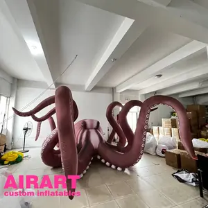 Simulado Octopus brinquedo inflável, grande inflável palco pendurado Octopus balão
