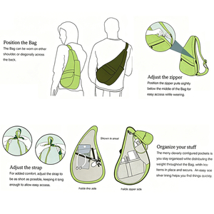 Nueva Mochila de Pecho de Nailon para <span class=keywords><strong>Hombre</strong></span>, Estilo Moderno, Bolso Bandolera de Verano, Bolso de Cintura Multifuncional - Product Image 5