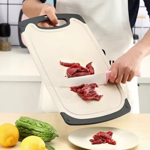 3 Piece Set <b>Plastic</b> Cutting Board Wheat Straw Accessories Gadgets Fruit Vegetable Chopping Slicing Kitchen Cutting Board - Product Image 5
