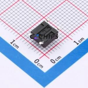 HX 6x6x4.3TP CB Tactile Switch SMD-4P,6x6mm Switch Single Pole Single Throw Round Button 2.5N Vertical Mount - Product Image 2