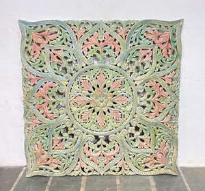 Table d'armoire moderne sculptée à la main en bois massif Design professionnel pour bureau à domicile et salon - Product Image 1