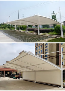 Tettoie per Parcheggi con Struttura a Membrana: Protezione dall'Ombra e dalla Pioggia per Auto, Stazioni di Ricarica e Parcheggi Residenziali - Product Image 4