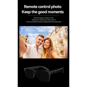 M02 Ultra Smart <b>Glasses</b> Dual <b>Camera</b> Black Titanium Frame Sport Sunglasses Transition Noise Cancelling Music Calls - Product Image 3