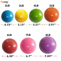 Gran oferta, pelota medicinal ponderada suave para Pilates, Yoga, fisioterapia y Fitness, bolas de tonificación llenas de arena suave de PVC