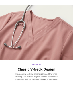 Tenues d'infirmière d'hôpital les plus vendues, nouvelles couleurs, lavables, respirantes, manches courtes, logo personnalisé, ensemble infirmière/<span class=keywords><strong>médecin</strong></span>, uniformes extensibles - Product Image 3