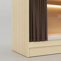 Lit superposé capsule scolaire en bois massif durable avec échelles de sécurité, lits inférieurs pour usage domestique, lit superposé pour dortoir jeunesse et adultes