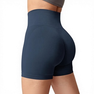 Women's 2 Pcs Short Sleeve <b>Tshirt</b> Pants Cool Dry Compression Wear Scrunch Butt Elastic Waist Sweatsuit Set Quick-drying Fabric - Product Image 3