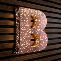 Enseigne publicitaire LED 3D personnalisée Ciel Étoilé, Affichage Multicolore, Étanche IP65, Alimentée par Transformateur pour Bars