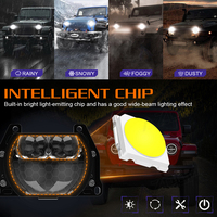 Lentille de projecteur Bi-LED AKE de 3 pouces avec faisceau laser haut/bas FC302 PRO, éclairage automobile de rechange, lentille de projecteur LED pour phares