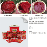Pasta de Tomate de Alta Concentración en Envase Grande, Pasta de Tomate para Pan, Envase Grande, Llenado Directo de Fábrica Personalizado
