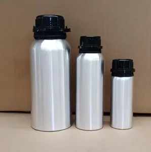 Großhandel 50ml 100ml 250ml 500ml 1000ml 1L Aluminium ätherische Öl flasche mit manipulation sicherem Deckel