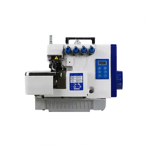 High speed 3 thread overlock sewing machine flat bed industrial sewing machine for garment