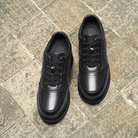 Vente en gros usine Baskets rehaussantes de mode en cuir de vachette, style Business Casual, haute qualité, augmentation de la taille de 9 cm