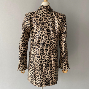 Blazer in Vera <span class=keywords><strong>Pelle</strong></span> di Pecora per <span class=keywords><strong>Donna</strong></span>, Monopetto, Morbido, Caldo, Traspirante, Lussuoso, Autunnale, Colore Personalizzabile, Rosa - Product Image 3