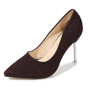 Del partito di modo delle signore <span class=keywords><strong>scarpe</strong></span> da tennis <span class=keywords><strong>con</strong></span> glitter a punta a spillo <span class=keywords><strong>scarpe</strong></span> <span class=keywords><strong>tacco</strong></span> <span class=keywords><strong>alto</strong></span> - Product Image 1