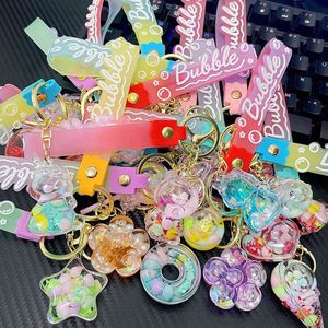 New Arrival <b>Acrylic</b> <b>Keychain</b> Mixed Cute <b>Liquid</b> Floating Keyring Flower Star Ice Cream Charm Quicksand <b>Liquid</b> Key Chian - Product Image 1