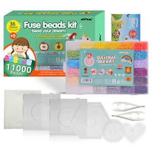 Cuentas de fusibles Artkal al por mayor, cuentas de ortografía DIY, paquete de 36 colores, conjunto de juguetes de fabricación de joyas de plástico, caja de celosía para niños, venta al por mayor - Product Image 3