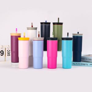 Vaso Térmico para Auto de 24 oz con Asas, de Acero Inoxidable 304/201, Mantiene las Bebidas Frías por 6-12 Horas - Product Image 2