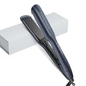 Alisador FMK Profissional Temperatura Controle Revestimento Cerâmico Ionic Flat Iron Alisador De Cabelo