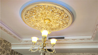 Banruo PU elipse de oro artística ligero techo paneles de techo de Interior decoración de la pared