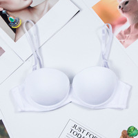 Soutien-gorge push-up confortable sans couture pour femmes, à armatures, coupe trois quarts (3/4)