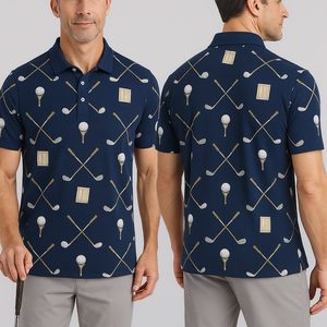 Nouveau design, logo OEM, impression numérique, tricoté, respirant, extensible, haute performance, couleur personnalisée, short de golf pour hommes - Product Image 3