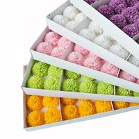Hot Sale Fresh Schöne Weiche Duftende Hochwertige Blumenstrauß Geschenk box Dekorierte Seife Blume Ping Pong Chrysantheme