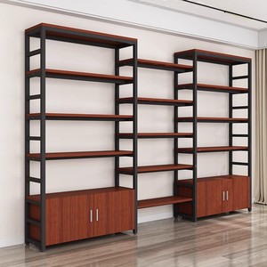 Étagère de présentation pour supermarché et magasin de proximité, meuble de rangement multi-niveaux double face en acier, simple et autoportant pour chaussures - Product Image 1