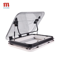 Prix fabricant - Toit ouvrant pour camping-car avec éclairage LED intégré, double couche acrylique anti-insectes 800x500mm