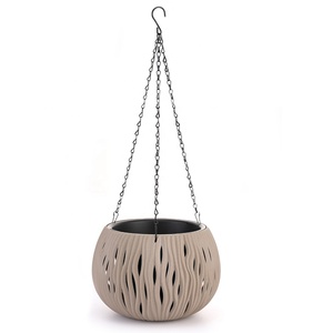 Vaso da fiori appeso in plastica Rattan vuoto cesto appeso zucca addensata bellezza orchidea verde aneto edera pianta verde a tenuta stagna - Product Image 1