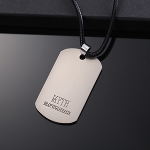 Etiqueta de perro de plata a granel, láser blanco - Product Image 4