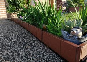 10cmX30cm 10 pièces durable facile à assembler module durable <span class=keywords><strong>bordure</strong></span> de <span class=keywords><strong>jardin</strong></span> en métal <span class=keywords><strong>bordure</strong></span> en 3 couleurs - Product Image 5