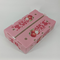 Boîte MFPP Litchi robuste, écologique, réutilisable, empilable, pour l'emballage et l'expédition de fruits, avec ventilation, recyclable, pour l'épicerie et les confiseries