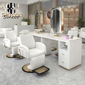 Juego de Muebles Modernos para Salones de Belleza, Silla de Barbería y Espejo, Silla de Lavado, Sofá para Sala de Espera, Mostrador de Recepción - Product Image 3