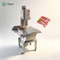 Scie à os professionnelle pour couper les grandes ossements congelés avant le processus de broyage pour l'alimentation animale