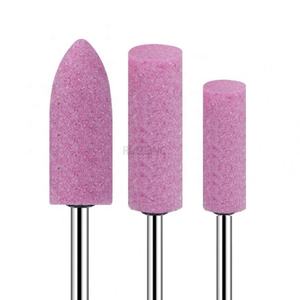 Cabezal de molienda de corindón <span class=keywords><strong>rosa</strong></span> montado, rueda abrasiva de pulido para herramientas eléctricas rotativas Dremel, cabezal de pulido, herramientas de molienda - Product Image 1